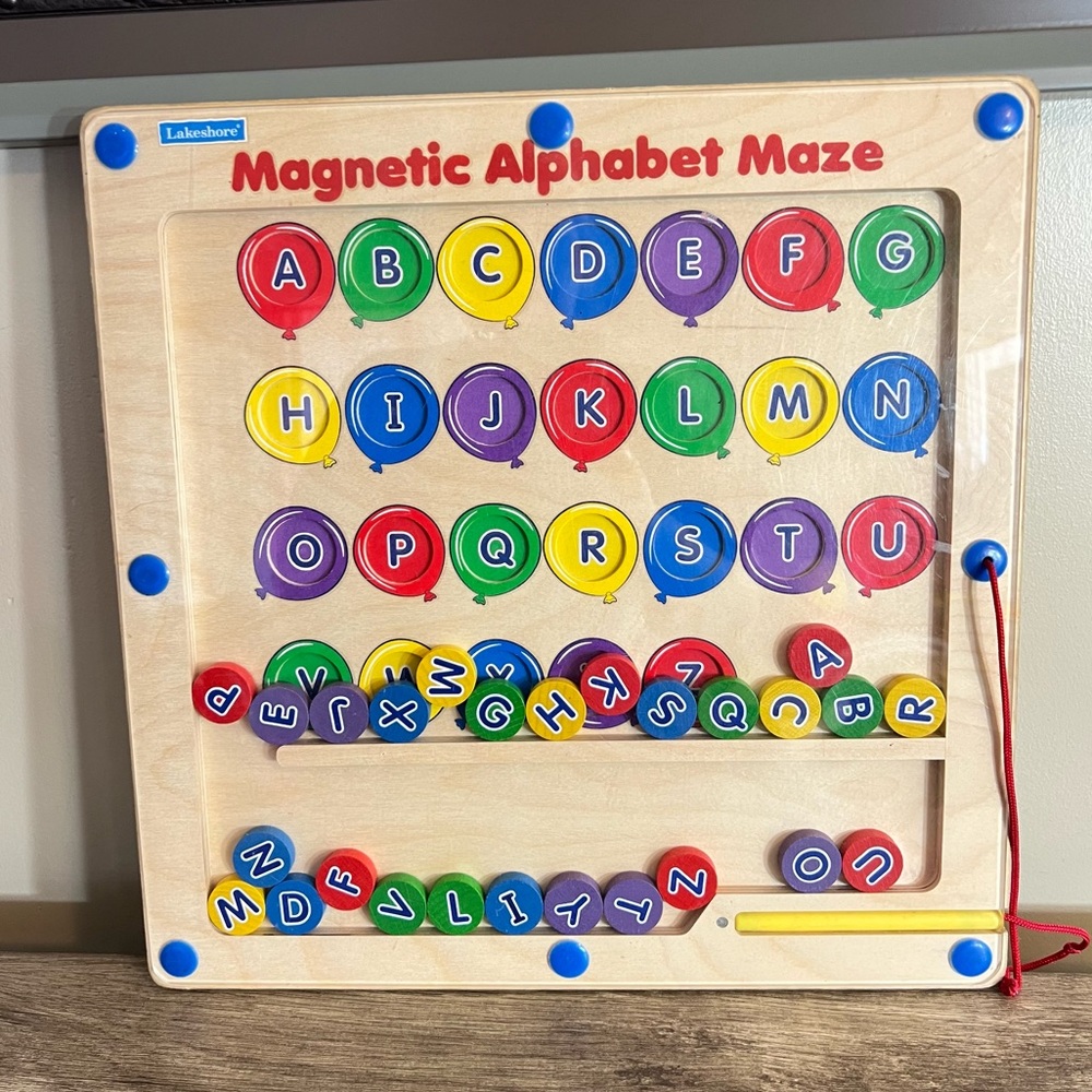 Lakeshore: Magnetic Alphabet Maze - Multicolor Learning Toy
